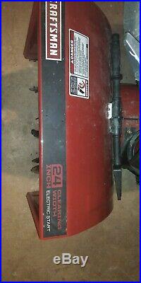 Craftsman 2 stage snowblower 24 inch electric start self propelled gas engine