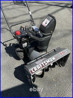 Craftsman 5.0 Two Stage Snow Blower 22 Inch Electric Starter Works Great