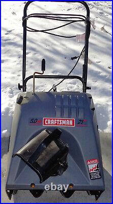 Craftsman 53688521200 Snowblower 5.0 HP Electric / Gas Start Auger Propelled 21