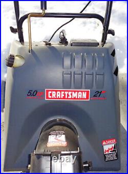 Craftsman 53688521200 Snowblower 5.0 HP Electric / Gas Start Auger Propelled 21