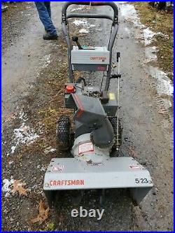Craftsman Snow Blower 5.0 HP 23 Inch Clearing Path 2 Stage runs great in ny