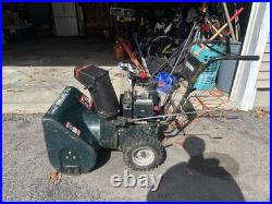 Craftsman Two Stage Gas Snow Blower 24 in Steel Chute Electric Start