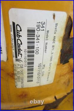 Cub Cadet 190 341 snow blower 2 stage fits most 2000 series USED / No shipping