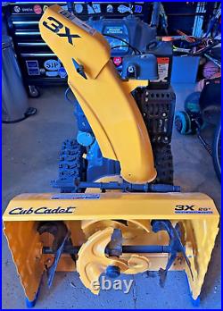 Cub Cadet 26 3 Stage Yellow Snowblower USED LESS THAN 1 HOUR