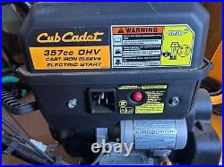 Cub Cadet 26 3 Stage Yellow Snowblower USED LESS THAN 1 HOUR