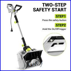 DEKOPRO 14-Inch Corded Electric Snow Blower, 1500w High-Power Snow Blower