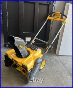 DEWALT 60V MAX Flexvolt 21 in Single Stage Snow Blower Used And Free Shipping