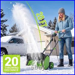 Deli Steelite 17in 12-Amp 120V Electric Corded Snow Shovel/Blower on Wheels