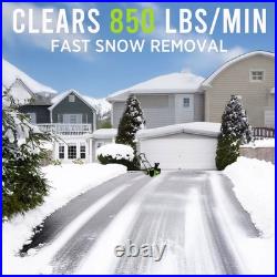 Deli Steelite 42V 20 Cordless Snow Blower Shovel, 850 Lbs/Min, Dual 4.0Ah Batter