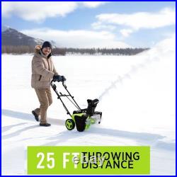 Deli Steelite 42V 20 Cordless Snow Blower Shovel, 850 Lbs/Min, Dual 4.0Ah Batter