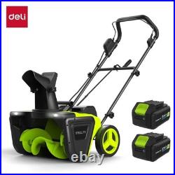 Deli Steelite 42V 20 Cordless Snow Blower Shovel, 850 Lbs/Min, Dual 4.0Ah Batter