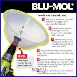 Disston E0215006 Six-Pack Blu-MOL RemGrit Hole Saw Accessories Dust Bowl, for In