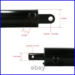 Double-Acting Hydraulic Cylinder, 4 Bore x 24 Stroke for MTD 718-0306, 7180306