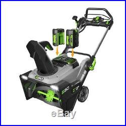 EGO 21 56V Li-Ion Cordless Electric Snow Blower 2-Batteries & Charger SNT2102