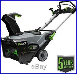 EGO Electric Snow Blower 21 in. 56-Volt Lithium-Ion Cordless Single-Stage Metal