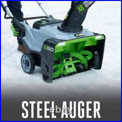 EGO SNT2112 21 Snowblower with Steel Auger (2) 5.0Ah Battery & Charger Included