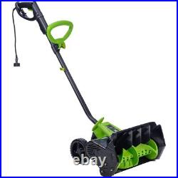 Earthwise 16- Inch Corded 12 Amp Snow Thrower SN70016 Black, Grey, Green SN700