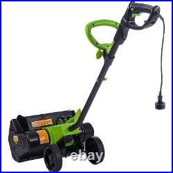Earthwise 16- Inch Corded 12 Amp Snow Thrower SN70016 Black, Grey, Green SN700