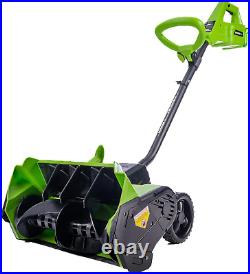 Earthwise SN74016 40-Volt Cordless Electric Snow Shovel, Brushless Motor, 16-Inc