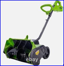 Earthwise SN74016 40-Volt Cordless Electric Snow Shovel, Brushless Motor, 16-Inc