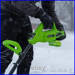 Earthwise SN74016 40-Volt Cordless Electric Snow Shovel, Brushless Motor, 16-Inc