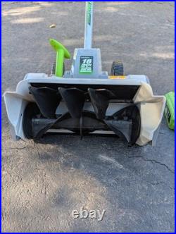 Earthwise SN74016 40V 16 Cordless Snow Shovel Blower with Battery & Charger