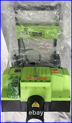 Earthwise SN74022 22-Inch 40-Volt Cordless Electric Snow Thrower with Charger