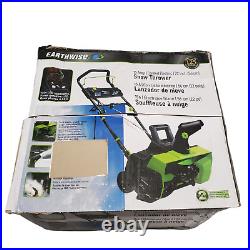 Earthwise by ALM Snow Thrower 22 Inch Electric Corded 15 Amp SN75022 Snow Blower