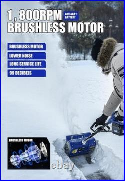 Effortless Snow Removal 40V 15 Electric Shovel with 16.5 Ft Throw Distance Effortless Snow Removal 40V 15 Electric Shovel with 16.5 Ft Throw Distance