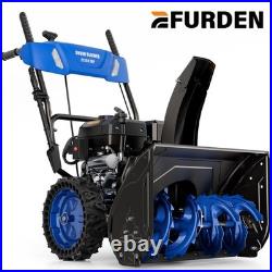 Efurden 24-Inch Gas Snow Blower, 2 Stage, Electric Start, 16 Cleaning Depth New