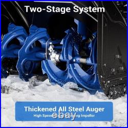 Efurden 24 Inch Gas Snow Blower Eletric Start 212cc 4-Cycle 180º Chute 16 Depth