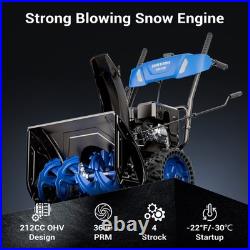 Efurden 24 Self-Propelled Gas Snow Blower, 212cc, 40ft Distance Eletric Start