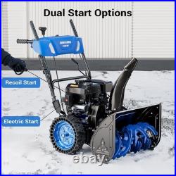 Efurden Gas Snow Blower 2 Stage, 24 Inch 212cc Recoil Start 40Ft Snow Throwing