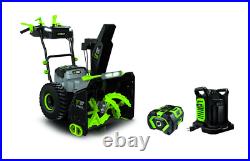 Ego Power+ Snow Blower 24'' Self-Propelled 2 Stage With Two 7.5 Ah Batteries