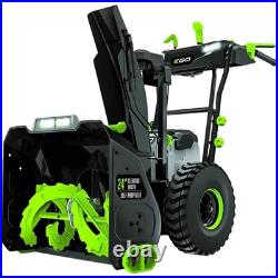 Ego Power+ Snow Blower 24In Self-Propelled 2 Stage With Two 10 Ah Batteries Ego Power+ Snow Blower 24In Self-Propelled 2 Stage With Two 10 Ah Batteries