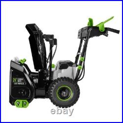 Ego Power+ Snow Blower 24In Self-Propelled 2 Stage With Two 10 Ah Batteries Ego Power+ Snow Blower 24In Self-Propelled 2 Stage With Two 10 Ah Batteries