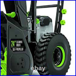 Ego Power+ Snow Blower 24In Self-Propelled 2 Stage With Two 10 Ah Batteries Ego Power+ Snow Blower 24In Self-Propelled 2 Stage With Two 10 Ah Batteries