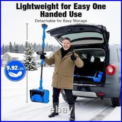Electric Cordless Snow Shovel, 14.4-Inch 24V 5.0Ah Brushless, Cordless -blue