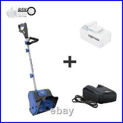 Electric Cordless Snow Shovel 24-Volt, 10-Inch, 5-Ah With Battery And Charger NE