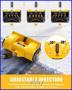 Electric Cordless Snow Shovel Compatible with Dewalt 20V Battery, 12X6 Clearin