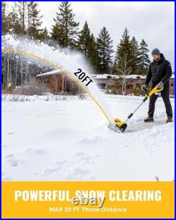 Electric Cordless Snow Shovel Compatible with Dewalt 20V Battery, 12X6 Clearin