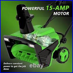 Electric Snow Blower, 15-Amp 20-Inch Electric Snow Blaster