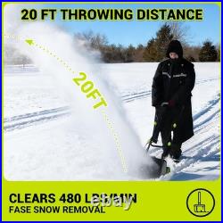 Electric Snow Shovel, 12-Amp Snow Blower 17 Wide & 6 Deep Clearing