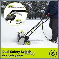 Electric Snow Shovel, 12-Amp Snow Blower 17 Wide & 6 Deep Clearing Electric Snow Shovel, 12-Amp Snow Blower 17 Wide & 6 Deep Clearing