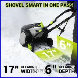 Electric Snow Shovel, 12-Amp Snow Blower 17 Wide & 6 Deep Clearing