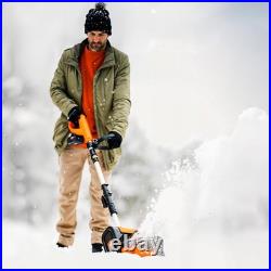 Electric Snow Shovel 20V 4Ah, Lightweight Snow Thrower, 10 Clearing, 25ft Throw