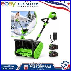 Electric Snow Shovel 40V Dual Safety Switch 13 Inch 2 Battery Charger Set