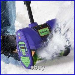 Electric Snow Shovel Battery Powered 12 Inch Cordless Snow Blower for Driveways