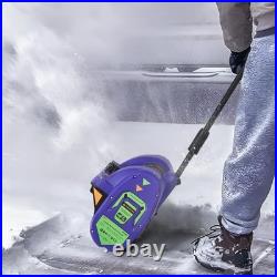Electric Snow Shovel Battery Powered 12 Inch Cordless Snow Blower for Driveways