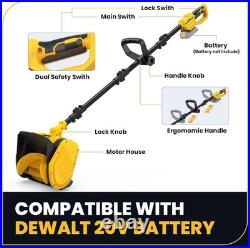 Electric Snow Shovel for De-Walt 20V Max Battery, 11 Brushless Snow Blower w